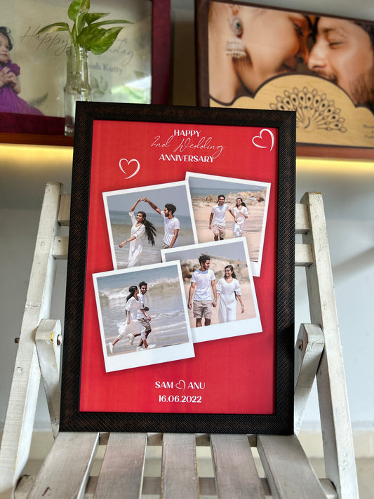 Anniversary Polaroid frame