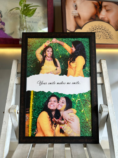 Customised collage frame