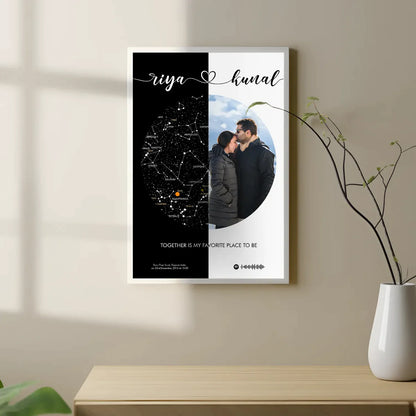 Personalized Star Map - Stylish Artwork With Your Picture